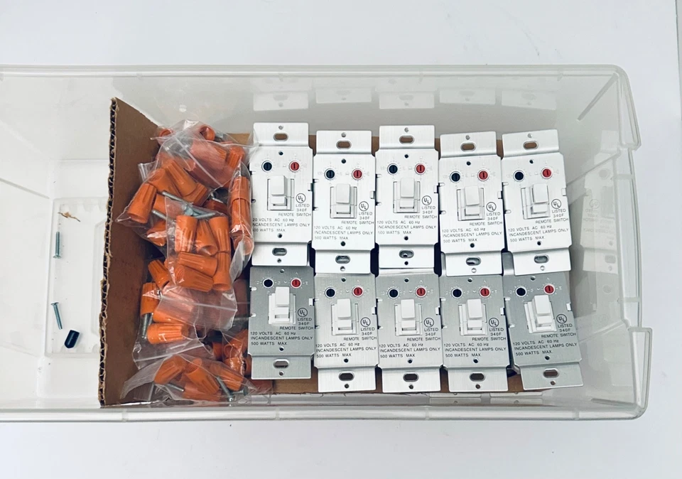 NOS RCA X-10 Home Control 3-Way Wall Switch Lot HC32WD, HC30WD, 50 Pcs Lot - Image 4 of 4