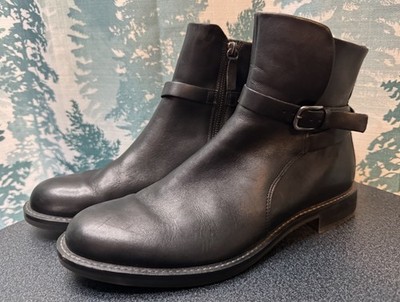 ECCO Womens Sartorelle 25 Hydromax Boots US 9-9.5 / EU 40 Used Black Zip Ankle
