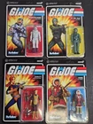G.I. Joe Reaction Super7 Lot Of 4 Scarlett, Gamemaster, Piolet And Kwinn
