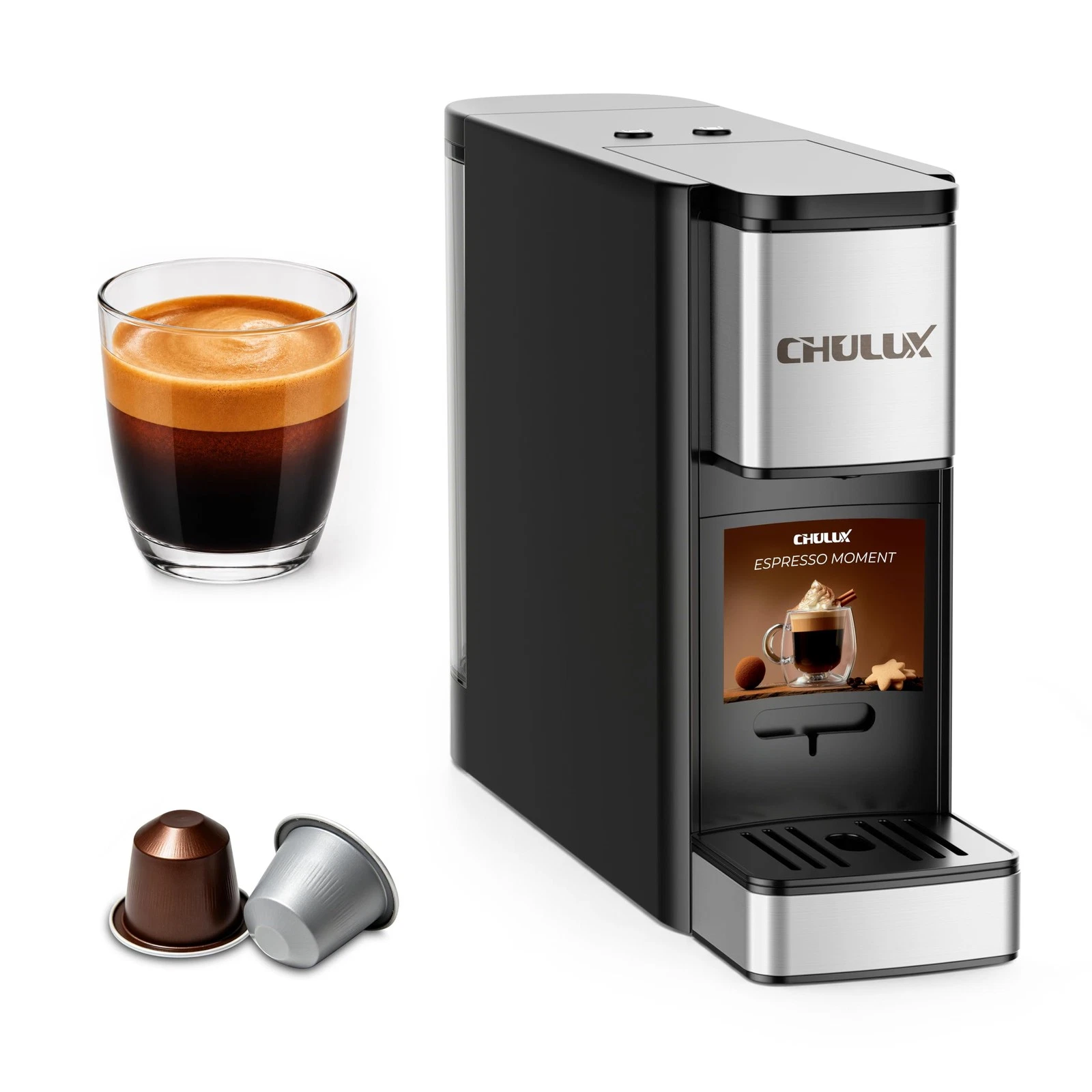 RectoCafé Espresso Machine for Nespresso Original Capsule Pod, 20 Bar Profess...