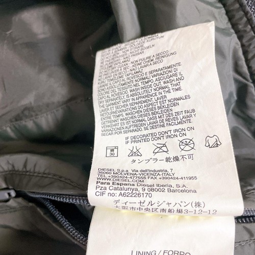 Diesel Olive Green Nylon Rider Jacket Biker Size L Y2K Archive Good Condition - Picture 8 of 8