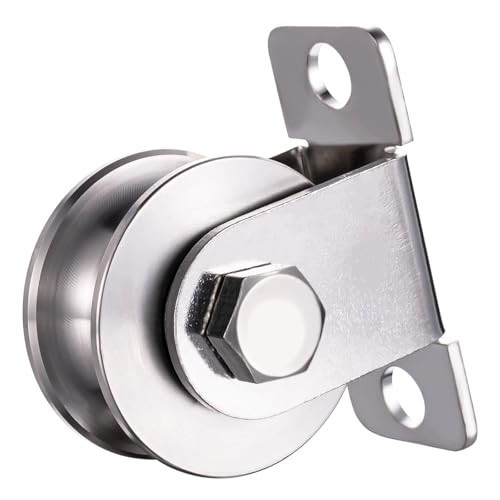 48Mm Umlenkrolle Stahlseil, Umlenkrollen FüR Seile, Seilrolle Mit 2 Kugellager |-image