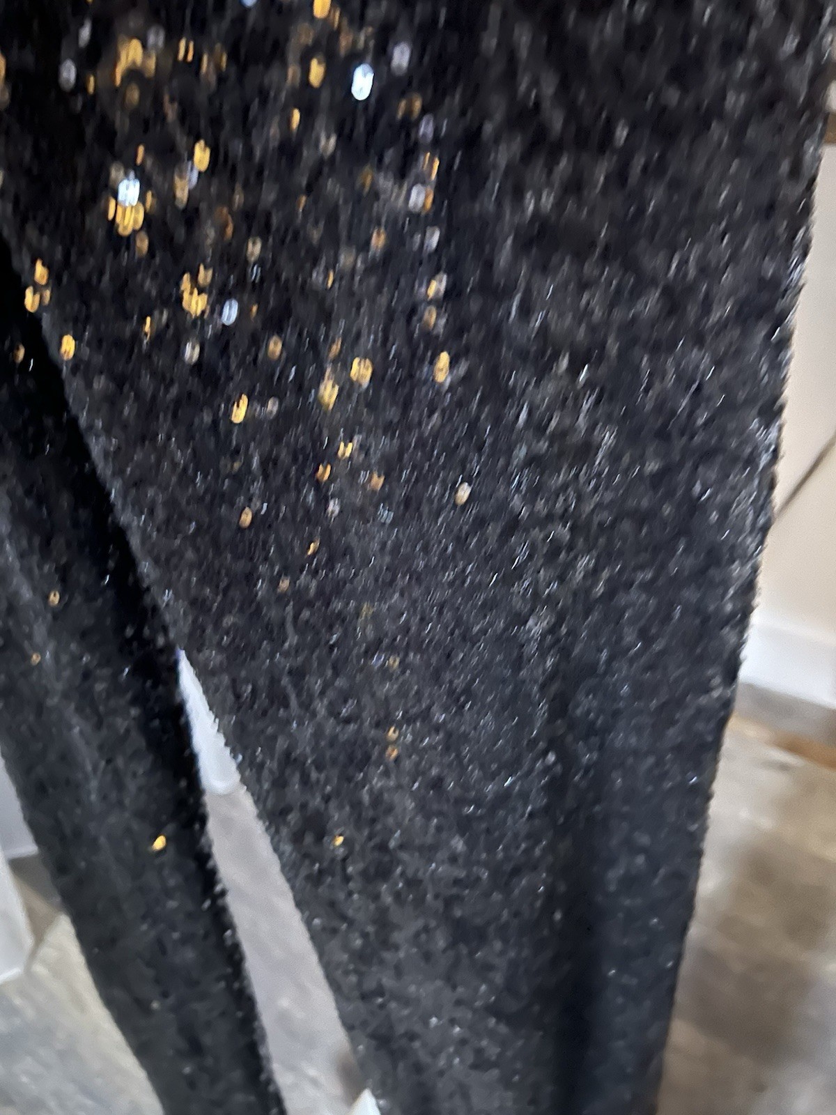 Trouvé Scripted Black Sequin Knit Sleeveless Tank… - image 2
