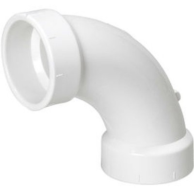 Mueller 05871 90 Elbow 1-1/2'' PVC Long Sweep Hub SCH 40/STD