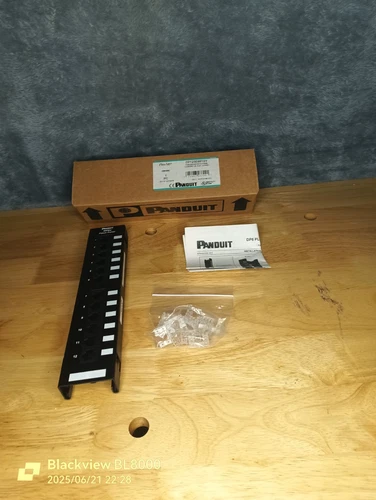 Panduit DP125E88TGY DP5E 12-Port Cat5e Punchdown Patch Panel 