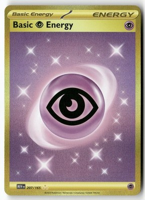 BASIC PSYCHIC ENERGY 207/165 HYPER RARE 151 POKEMON NEAR MINT