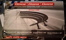 Carrera 20020574  Curve Track Set 1/30, (4) Piece Set for 1/24 & 1/32  (Read)