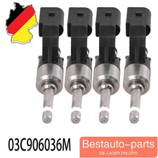 03C906036E 4X Einspritzventil Für Audi A1 VW Golf Passat Tiguan Skoda Superb DE
