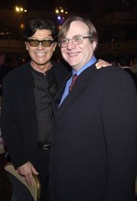 Robbie Robertson and Paul Allen Celebrity Movie TV Music Historic Old Photo
