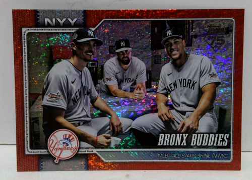 2026 Topps Series 1 - Bronx Buddies - Red Sandglitter #/5 - RARE SSP - JUDGE 