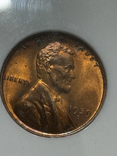 1939-D Lincoln Cent, NGC MS66RD, Older Holder, Nice Color, Free Shipping
