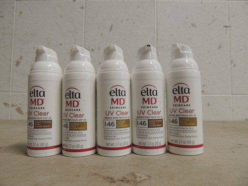 LOTTO 5 Elta MD UVCLEAR ampio spettro SPF46 TINTED & DEEP TINTED 1,7 oz LEGGERE DESCRIZIONE - Foto 3 di 4