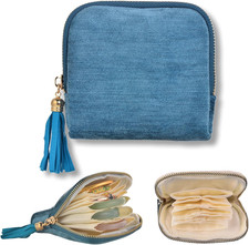 Small Travel Jewelry Case, Soft Velvet Organizer Pouch for Bangles, Bracelets, l