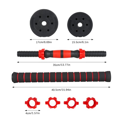 10-40kg Dumbbells Barbell Set with Connecting Rod Adjustable Dumbbell Home Gym - Picture 17 of 34