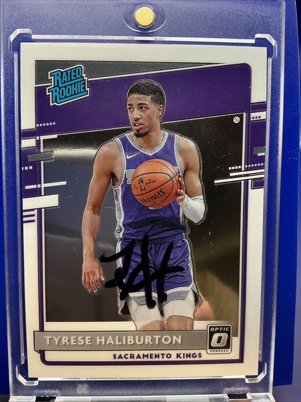 Tyrese Haliburton 2020-21 Panini Donruss Optic Rated Rookie #162 Autograph AUTO