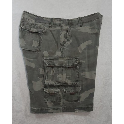 PLUGG Camouflage Cargo Shorts 100% Cotton Mens 42