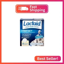 Lactaid Fast Act Lactose Intolerance Relief Chewables with Natural Lactase Enzym