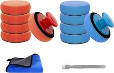 10 Stück Polierschwamm Auto Set Autowachs Applikator Pads mit Mikrofaser