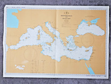 4300 MEDITERRANEAN AND BLACK SEAS Chart Nautical - 1989 (Seller ref Z1)