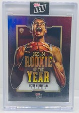 Victor Wembanyama 2023-24 TOPPS NOW Rookie of the Year VW-6 RC SP HOLO WEMBY