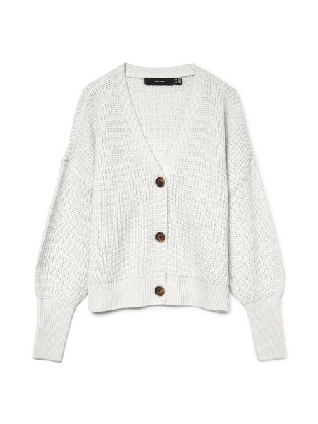 Strickjacke Vero Moda Vmlea Damen, GrößE M, Grau, Baumwolle, Cardigan-image