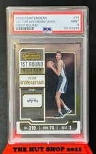 Victor Wembanyama 2023 Contenders 1st Round Ticket Rookie Prizm /149 #11 PSA 9