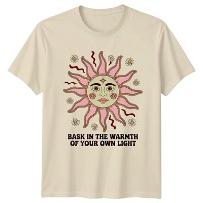 T-Shirt Bask In The Warmth Of Your Own Boho Style Wellness Geburtstag Geschenk