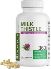 Milk Thistle Silymarin Marianum Dandelion Root Liver Health Support 360