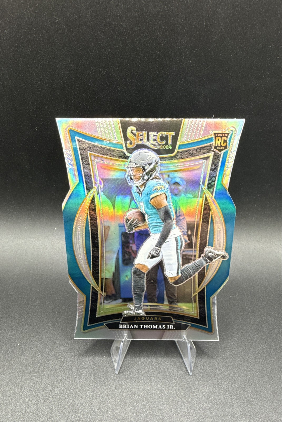 2024 Panini Select - Concourse Brian Thomas Jr. #91 Silver Prizm Die-Cut (RC)