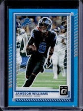 2025 Panini Donruss Optic Jameson Williams Aqua Prizm #/349 Lions