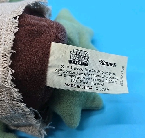 Yoda, Star Wars, Buddies, Kenner, 1998, Head Hanger Tag, With All Tags, REDUCED - Picture 9 of 14