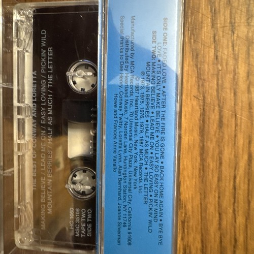 CONWAY & LORETTA - The Best Of vol. #2 - Cassette Tape - Picture 2 of 3