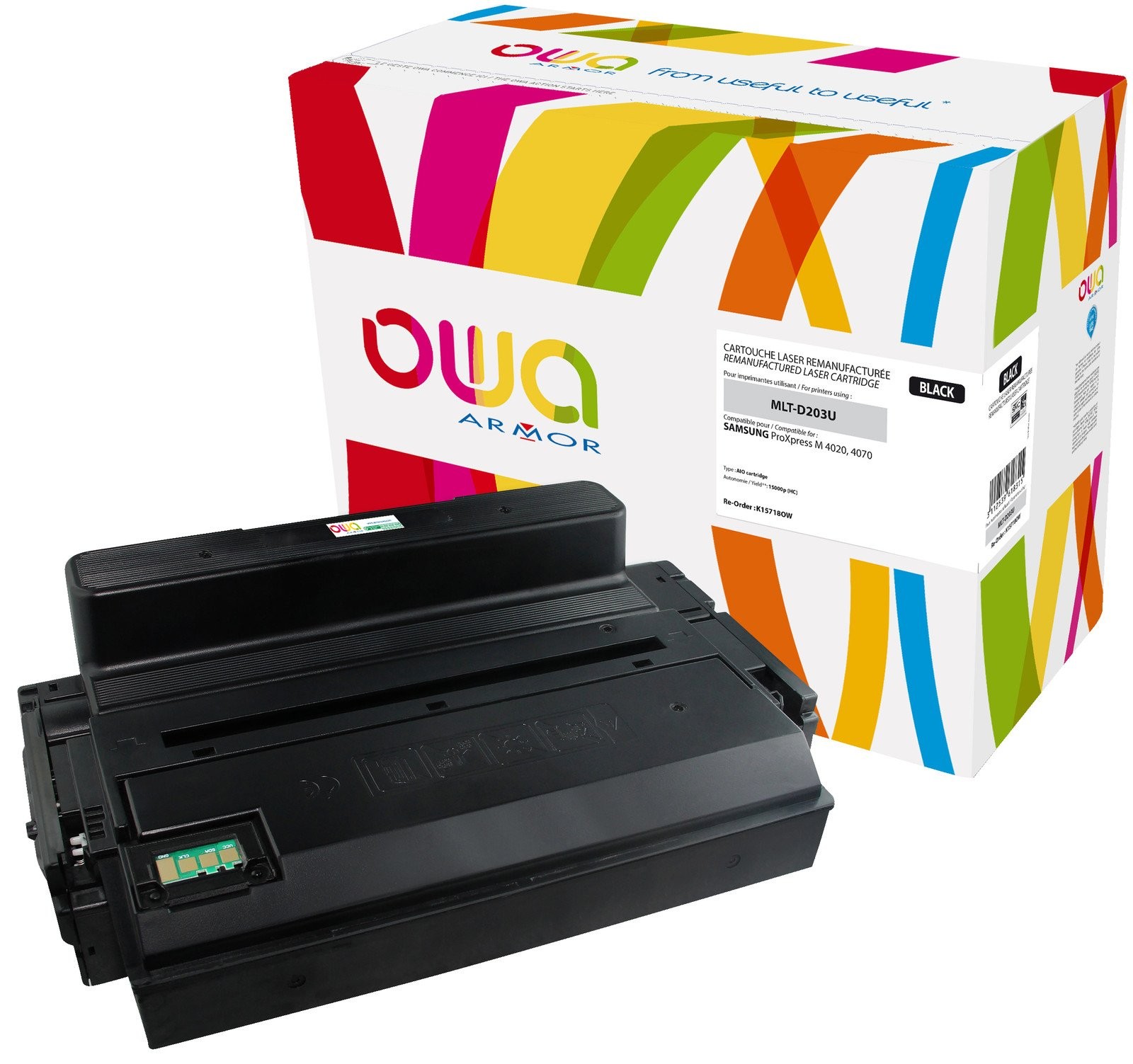 Тонер OWA K15718OW Schwarz (SAMSUNG MLT-D203U/ELS, MLT-D 203U/ELS)