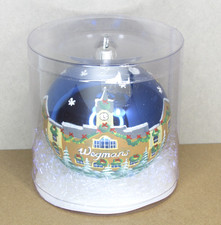 RARE Wegmans Food Market Christmas Ornament Round 2012 Hand Painted Glass Poland