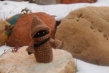 Handmade Crochet Star Wars Jawa Plush Custom Doll 6  