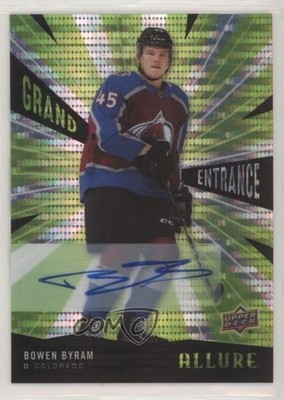 2020-21 Upper Deck Allure Grand Entrance Green Auto Bowen Byram #GE-20 Auto 1yj