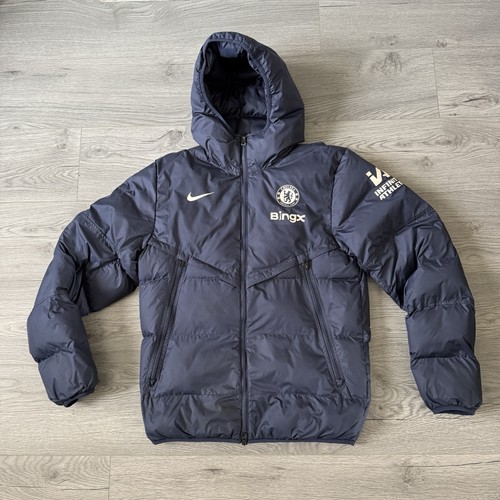 Chelsea 24/25 Spieler/Mitarbeiter Ausgabe Nike gefütterte Jacke Mantel Small (siehe Beschreibung)