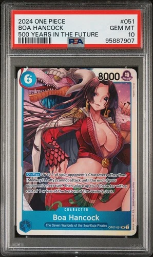 2024 One Piece English Boa Hancock SR OP07-051 500 Years in the Future PSA 10