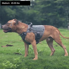No-Pull Tactical Dog Harness with Handle –Heavy-Duty Adjustable Vest (all sizes)