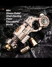 Alloy Shell-Ejecting Stress-Relief Toy Pistol w/ 20 Plastic Bullets  Target