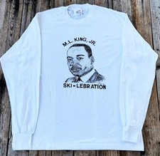 vintage '80s Martin Luther King ski-liberation long sleeve T-shirt made in USA