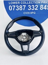 2018 SKODA RAPID STEERING WHEEL 5E0419091AD LEATHER CONTROL