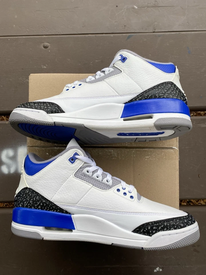 Nike Air Jordan Retro 3 Racer Azul CT8532145 Talla 11 Hombre Foto 4 de 4