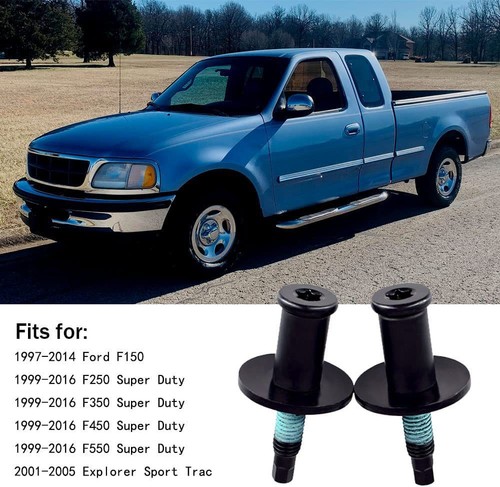 2pc New Rear Tailgate Striker Latch Lock For Ford F150 F250 F350 1L3Z99404A42AA - Picture 2 of 9
