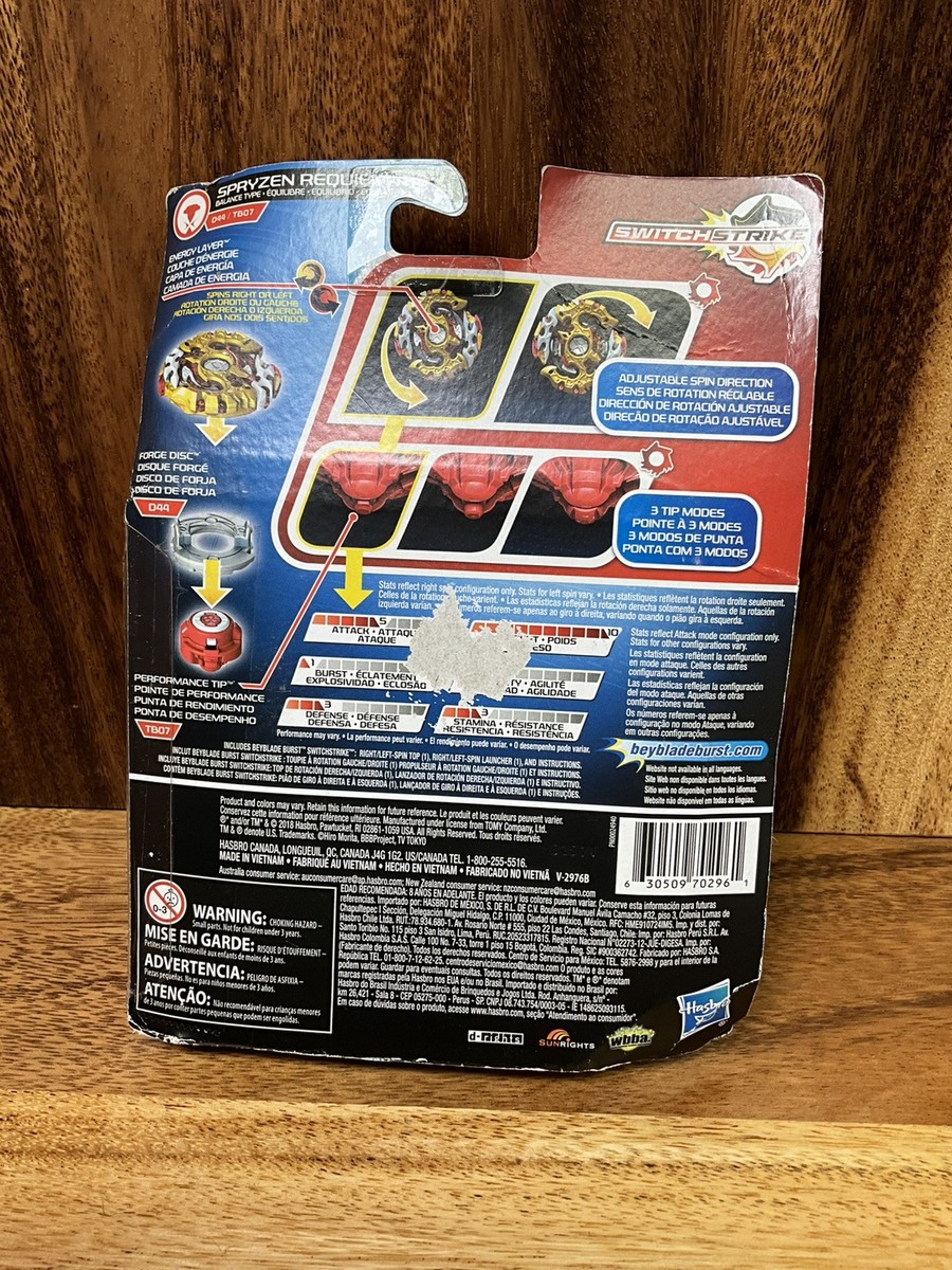 Beyblade Burst Evolution Switch Strike Spryzen Requiem S3 | eBay