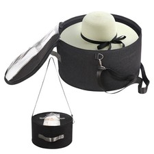 LITLANDSTAR Organizer for Women and Men, Round Storage Box Portable Felt Cont...