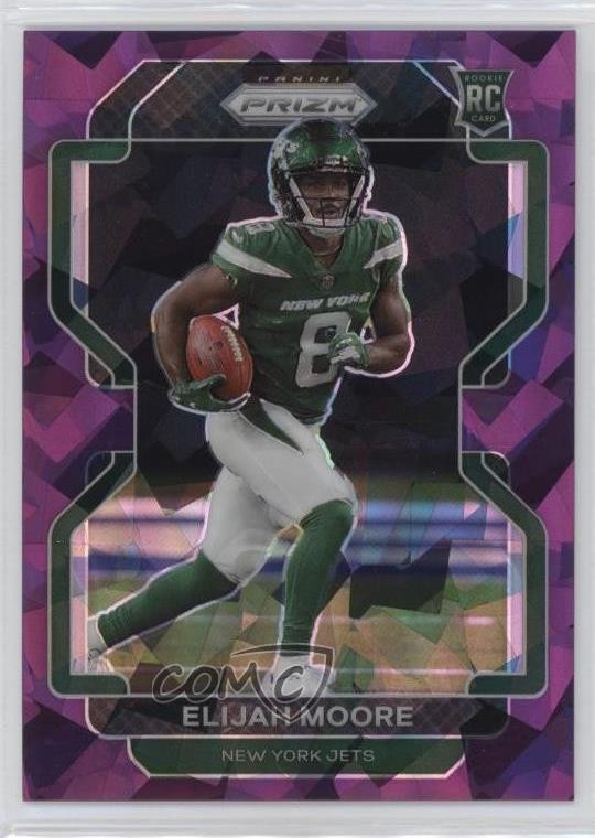 2021 Panini Prizm Rookie Purple Ice Prizm 41/225 Elijah Moore #346 0q84
