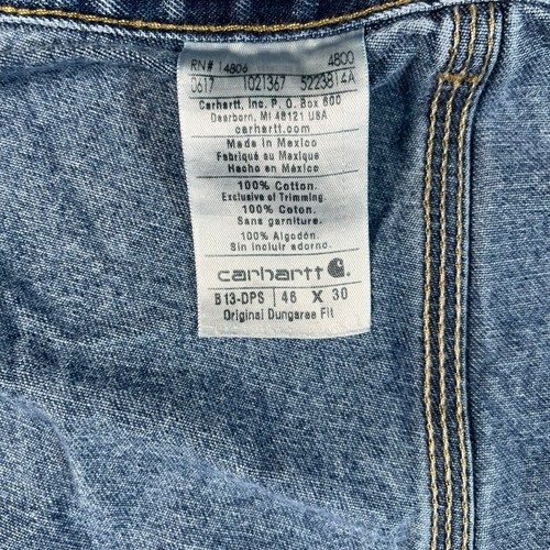 Carhartt B13 DPS Jeans Loose Original Fit Sz 46x30 Carpenter Workwear - Picture 7 of 11