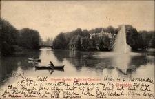 Grosser Garten Dresden Germany vintage UDB postcard c489