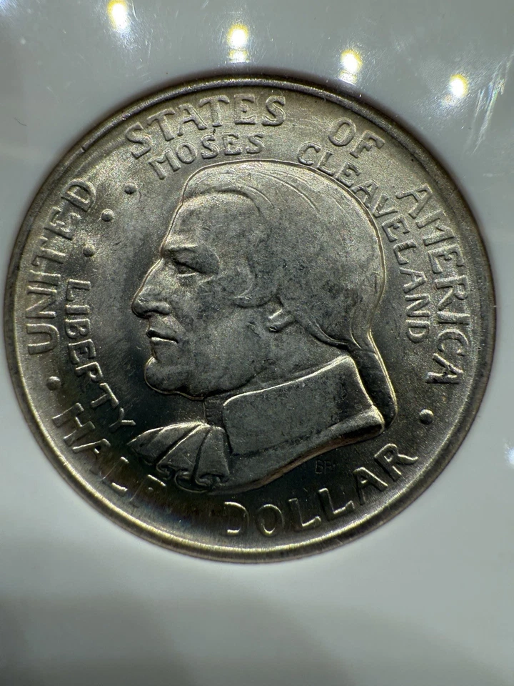 1936 P  50c NGC MS-65 CLEVELAND, Silver - Image 2 of 4